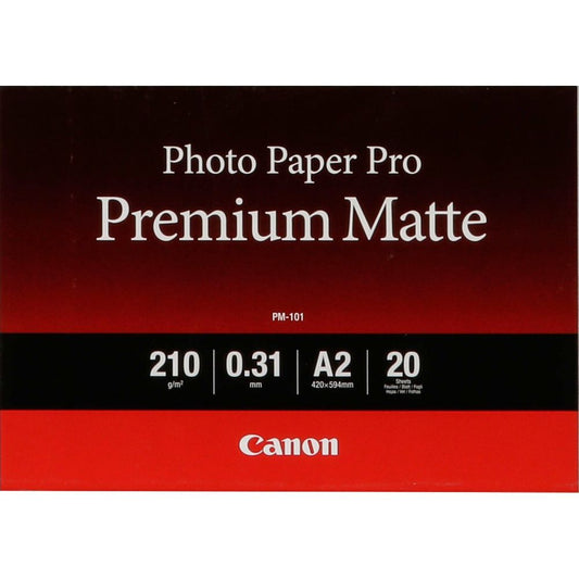 Canon PM-101 Pro Premium Matte A2, 20 Sheet, 210g