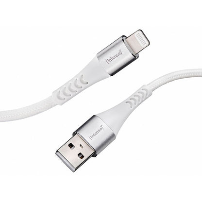 Καλώδιο USB Intenso A315L Nylon 1,5m Λευκό USB-A / Lightning 12W