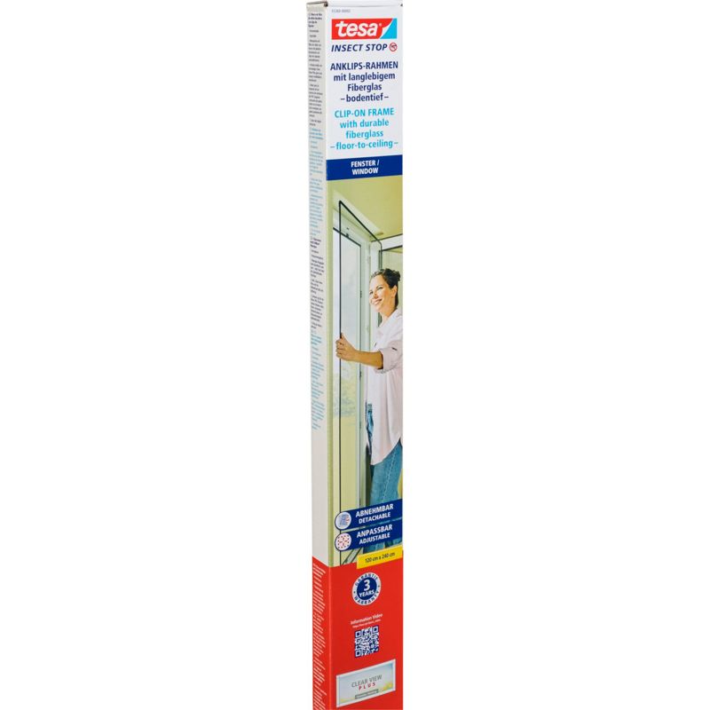 Tesa Insect Stop Clip On 55360 floor to ceiling 2,4x1,2m Anth.