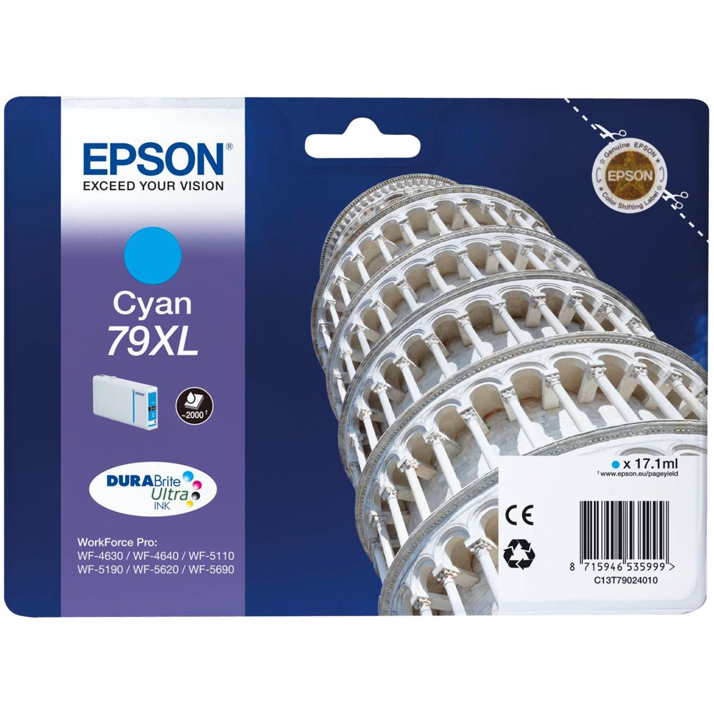 Epson DURABrite Ultra Ink 79 XL Cyan T7902