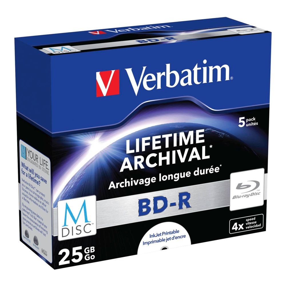 Verbatim M-Disc BD-R Blu-Ray 25GB 4x Speed