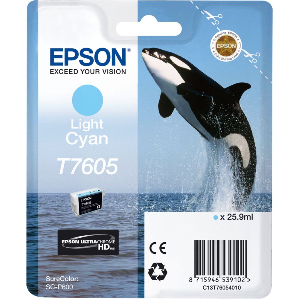 Epson Ink Cartridge Light Cyan T7605
