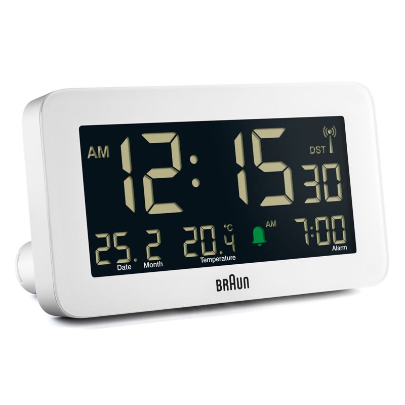 BRAUN BC10 DCF-W White Radio Alarm Clock