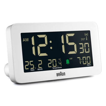 BRAUN BC10 DCF-W White Radio Alarm Clock