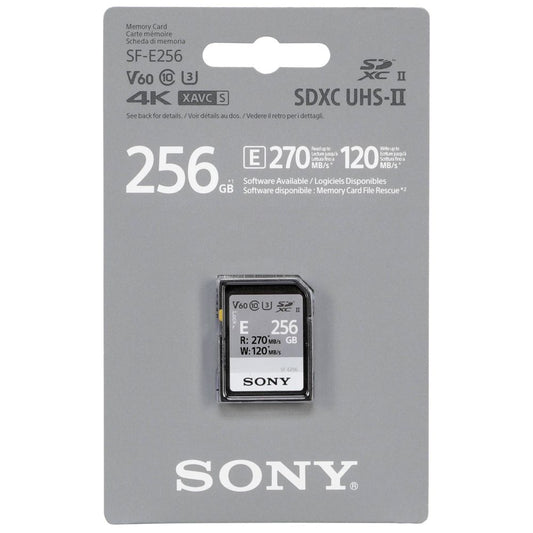 Sony SDXC E Series 256GB UHS-II Class 10 U3 V60