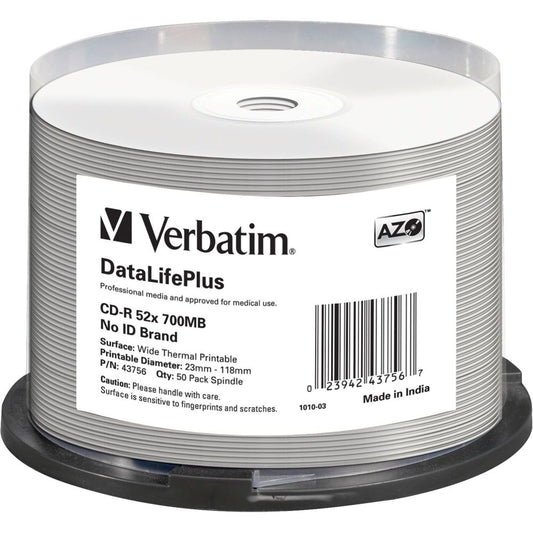 Verbatim CD-R 80 / 700MB 52x - 1x50 Τυπωμένα