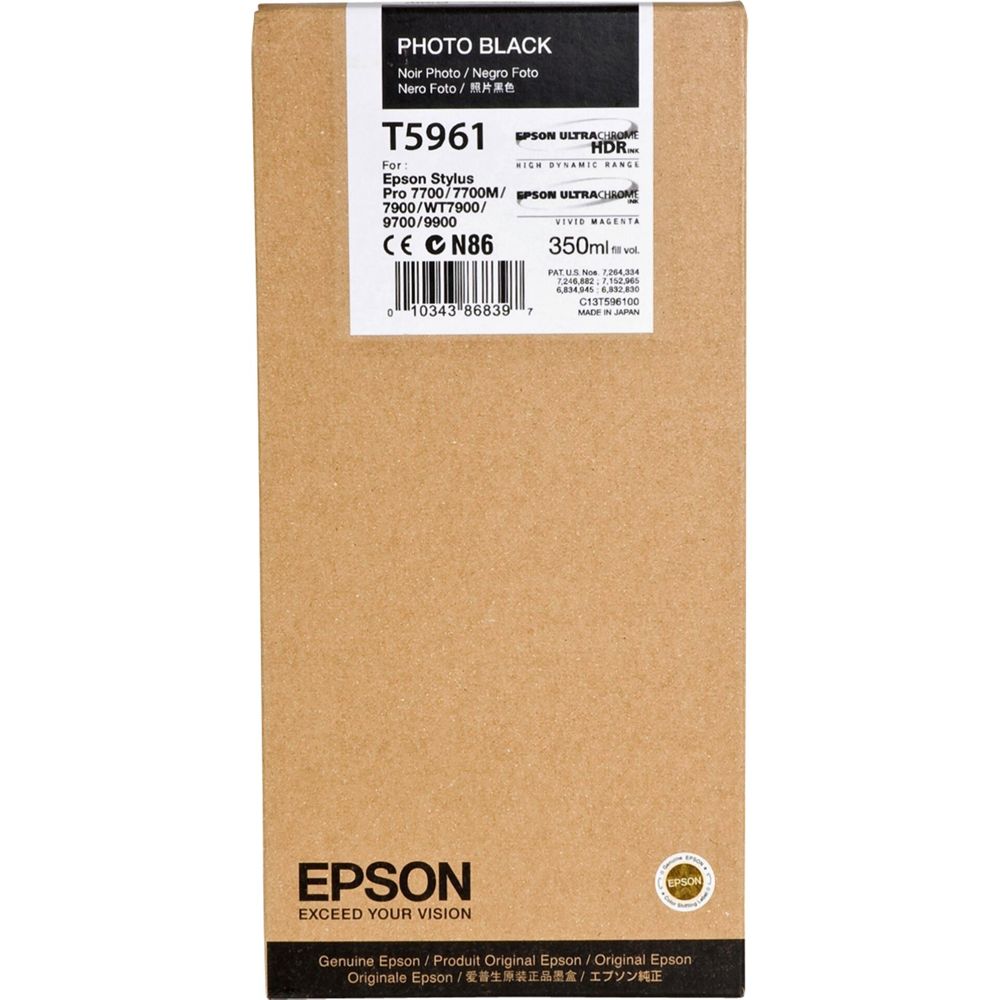 Epson Ink Cartridge Photo Black T596 350ml