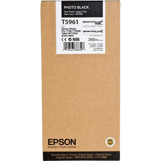 Epson Ink Cartridge Photo Black T596 350ml