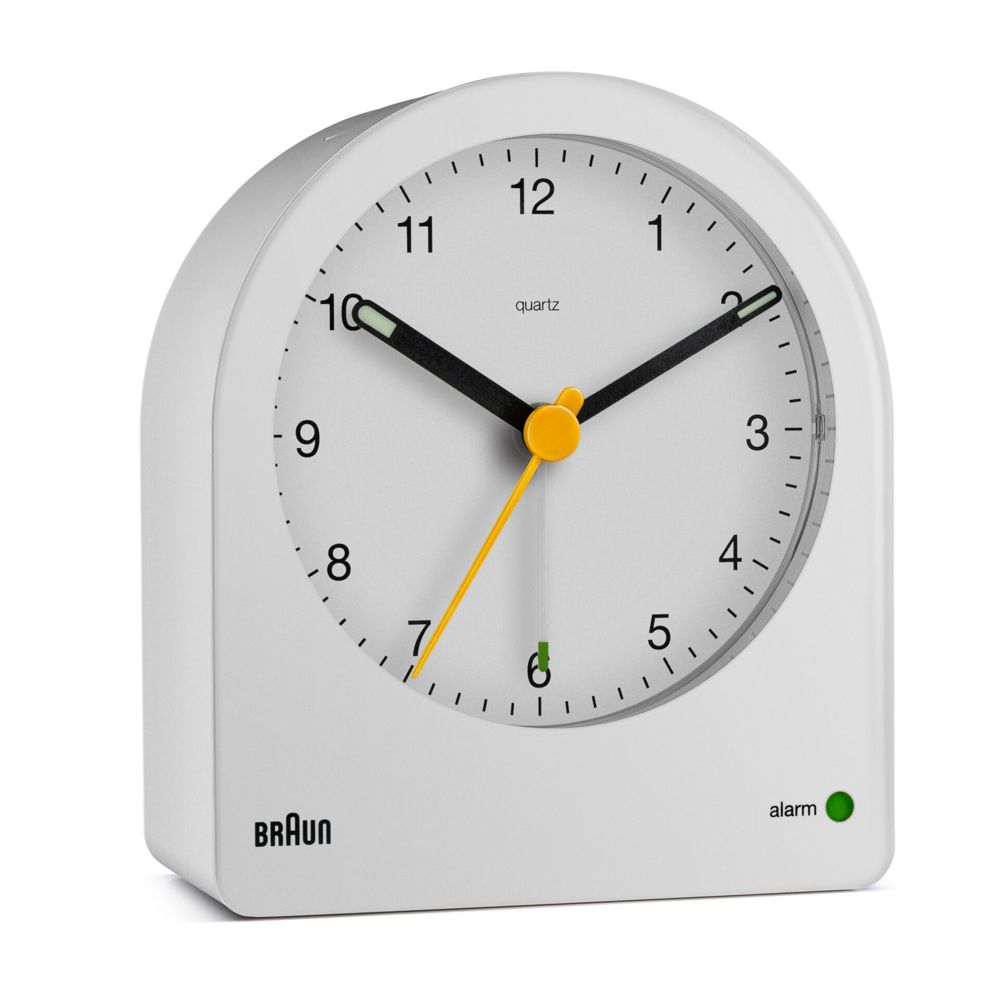 BRAUN BC22 W Quartz Alarm Clock - White