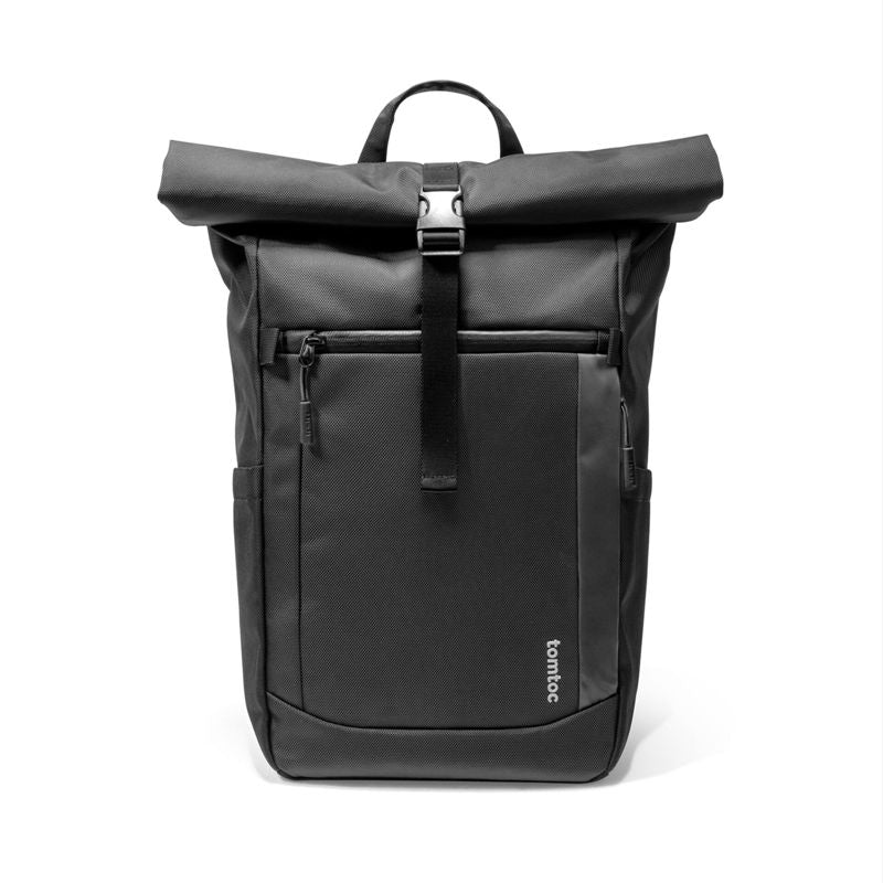 tomtoc Navigator-T61 25L-30L Rolltop Backpack Black