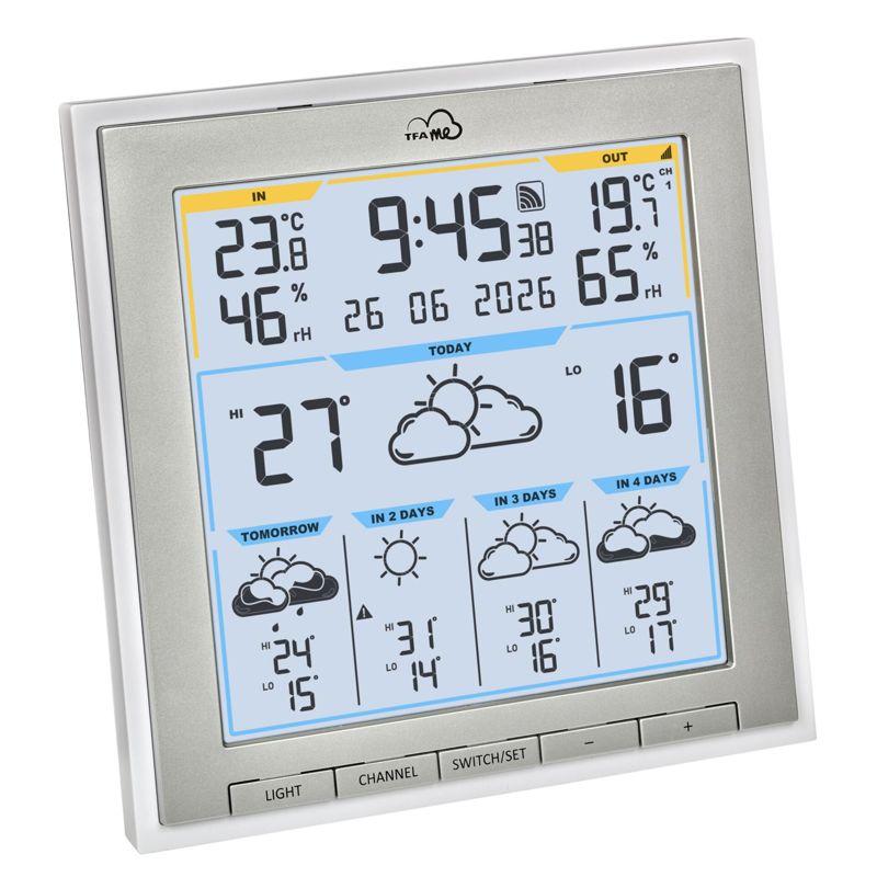 TFA TFA.me 35.8105.02 ID-08 WLAN Radio Weather Station White