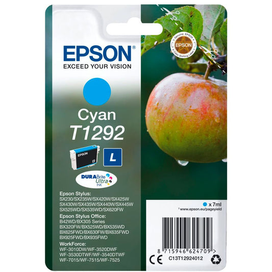 Epson DURABrite T1292 Cyan Ink Cartridge