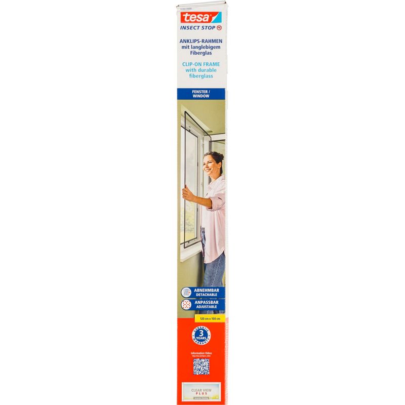 Tesa Insect Stop Clip On 1,0x1,2m anthracite 55360