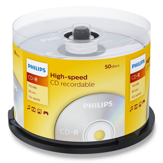 Philips CD-R 80Min 700MB 52x SP - Pack of 1x50
