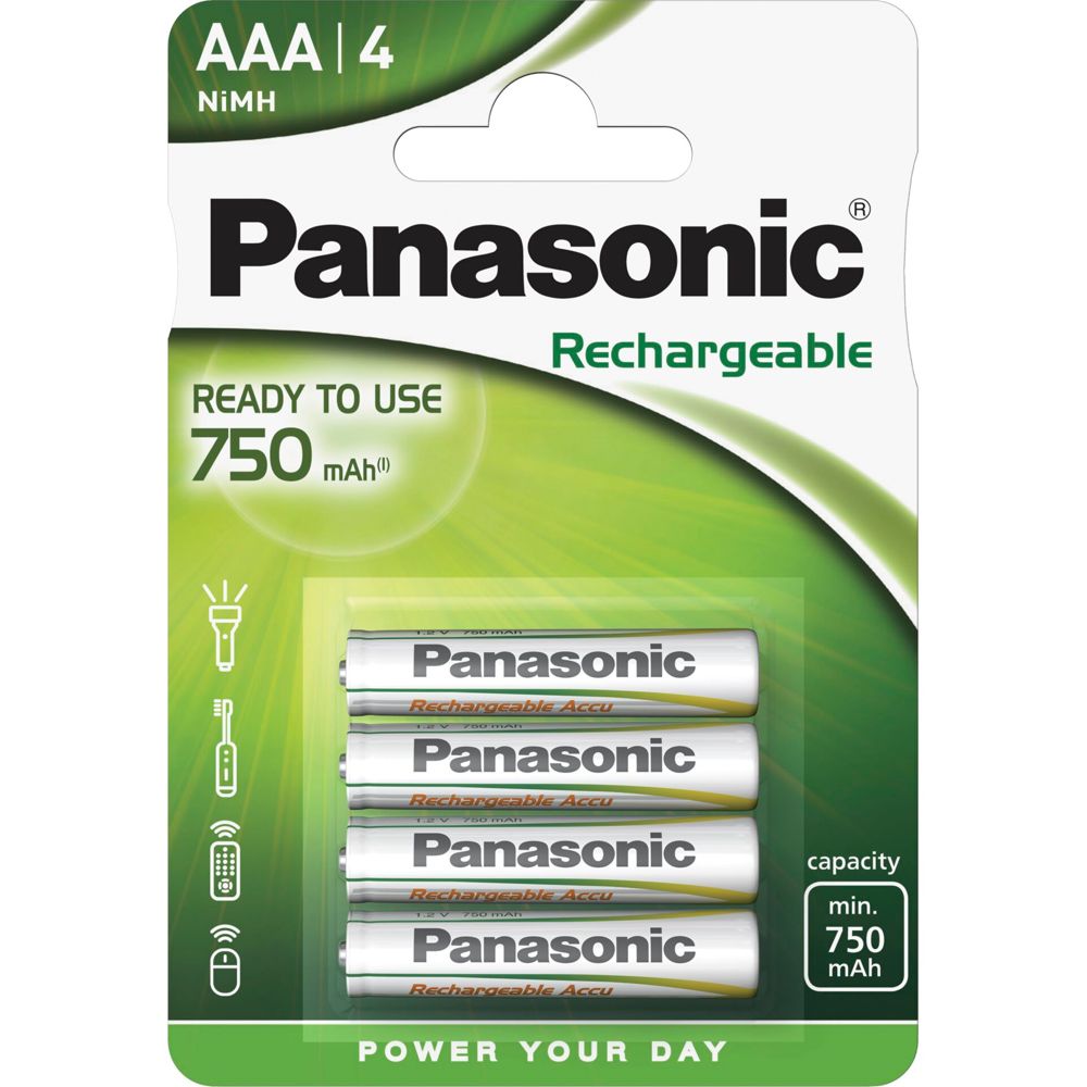 Panasonic Evolta NiMH Micro AAA 750 mAh Rechargeable Battery