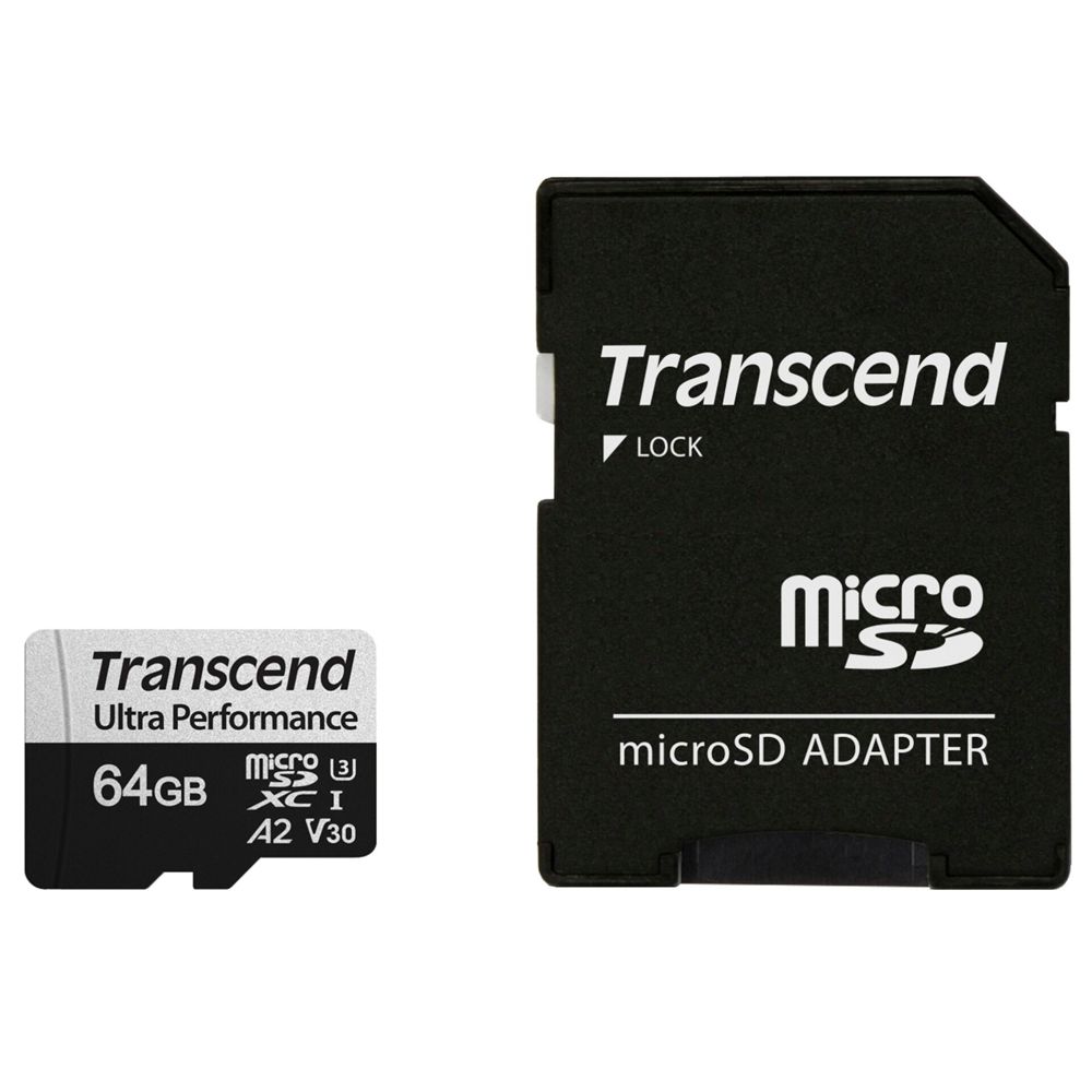 Transcend microSDXC 340S 64GB Class 10 UHS-I U3 A2