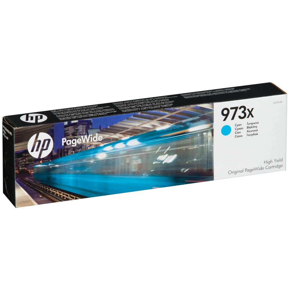 HP F6T81AE PageWide Cyan Ink Cartridge No. 973 XL