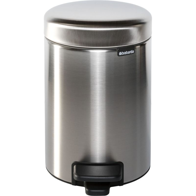 Brabantia NewIcon 3 Liter Trash Can in Brilliant Steel Finish