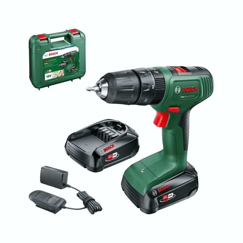 Bosch EasyImpact 18V-40 Cordless Impact Drill with Carrying Case