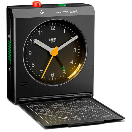Braun BC 05 B Ρολόι Ξυπνητήρι Quartz Αναδιπλούμενο Μαύρο