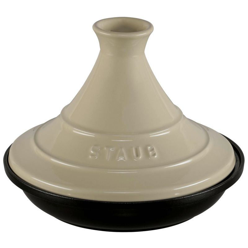 Staub Tajine 20cm round, Cream Cast Iron