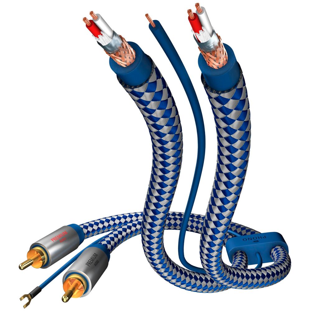 in-akustik Premium Audio Cable Phono RCA - RCA 0,75m