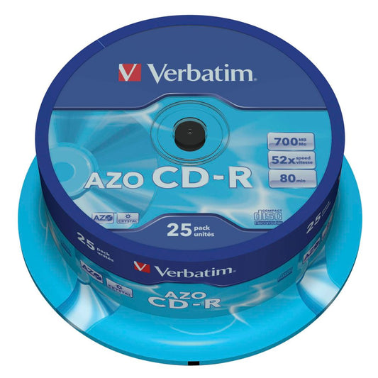 Verbatim Data Life Plus CD-R 80, 52x Speed - Cake Box