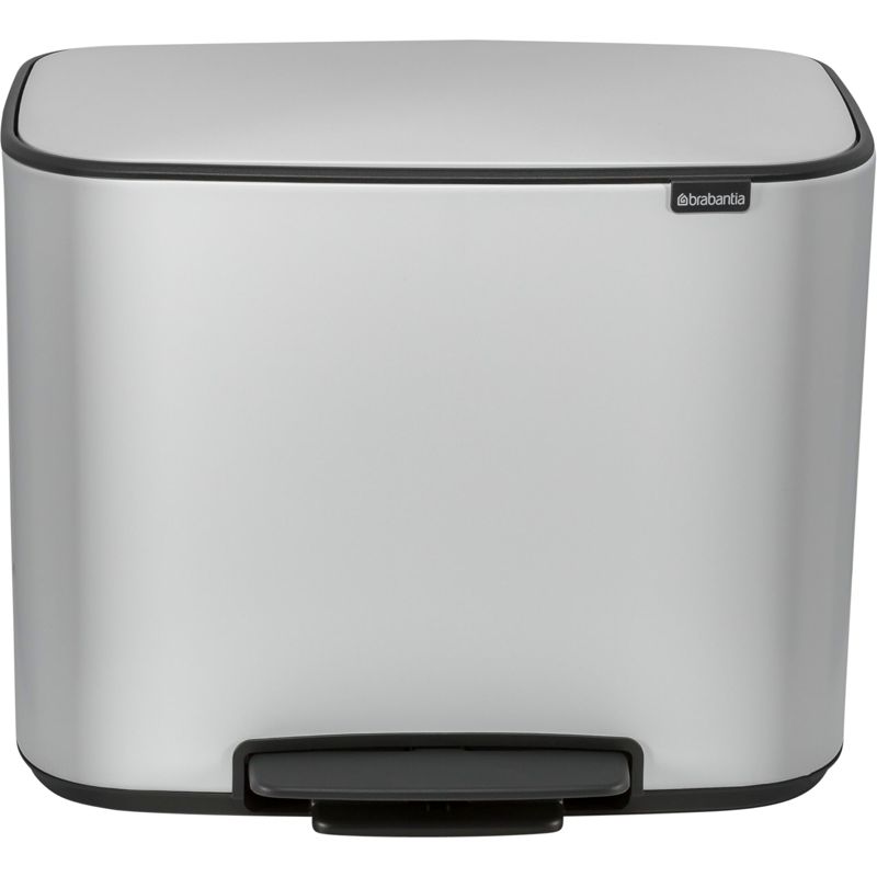 Brabantia Bo Step Trash Can White, 11 + 23 Liters