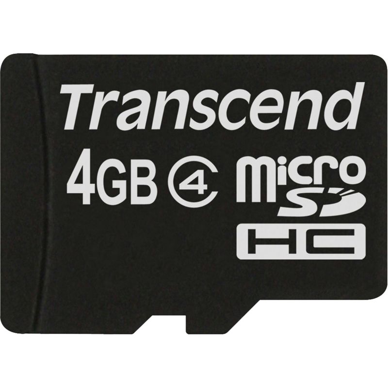 Transcend microSDHC          4GB Class 4                TS4GUSDC4