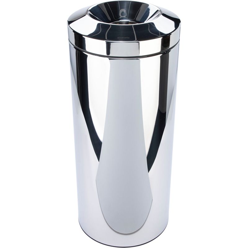 Brabantia Flame Guard Trash Can in Brilliant Steel Finish