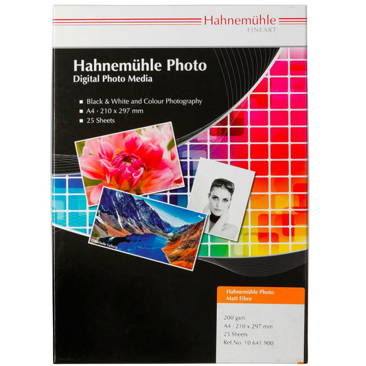Hahnemühle Photo Matt Fibre A4 Warm-White 200g - 25 Sheets