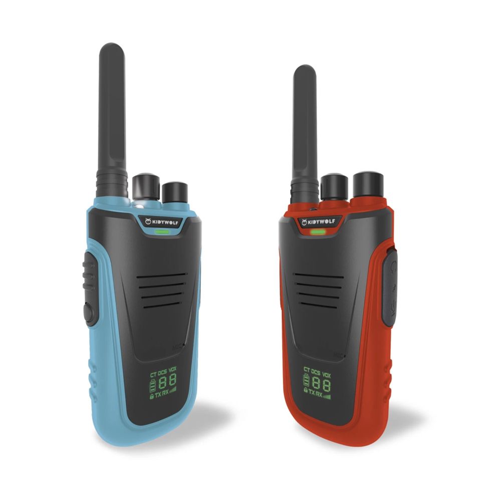 Kidywolf Walkie-Talkies με Φακό σε Μπλε/Κόκκινο