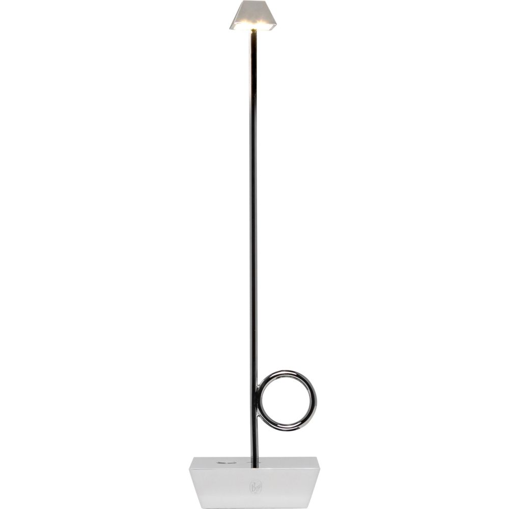 Broggi Lampada Bugia Chromed Rechargeable
