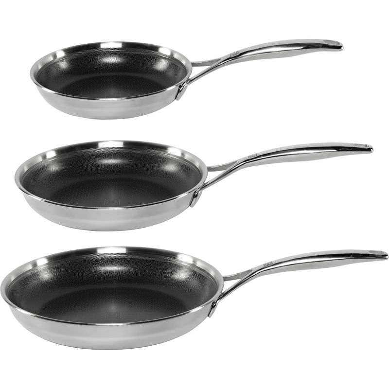 Zwilling Peak Stain.Steel 18/10 Frying Pan 3-Pc (20+24+28)