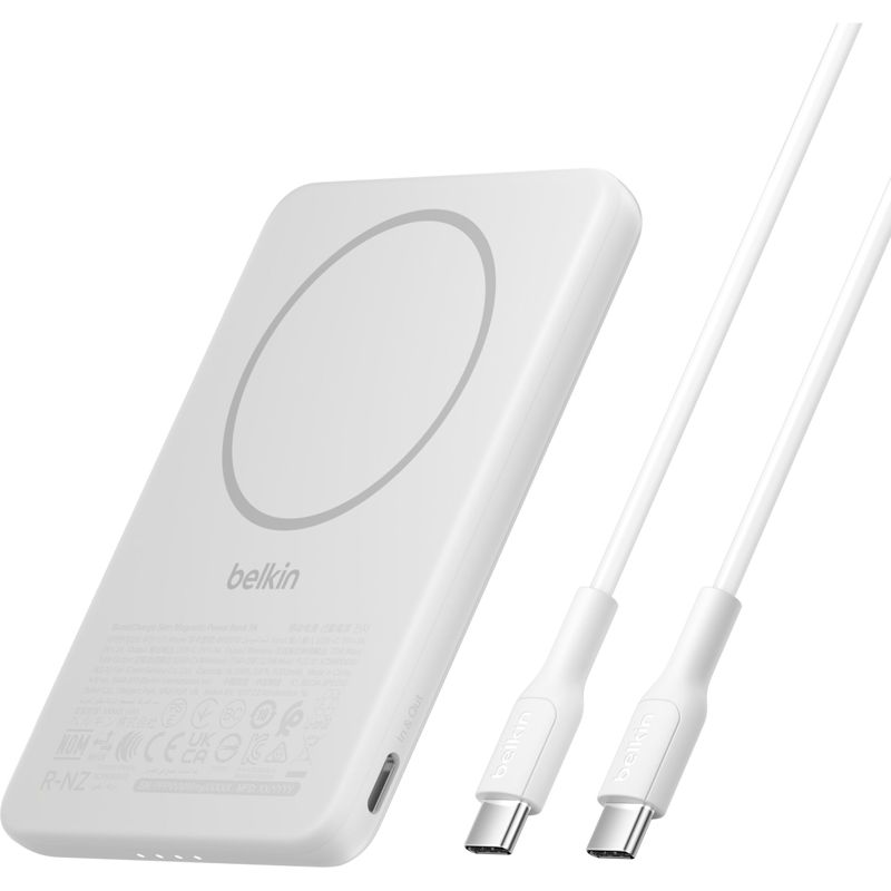 Belkin BoostCharge Slim 5000mAh mag.Powerb. 7,5W weiÃ BPD010hqWH