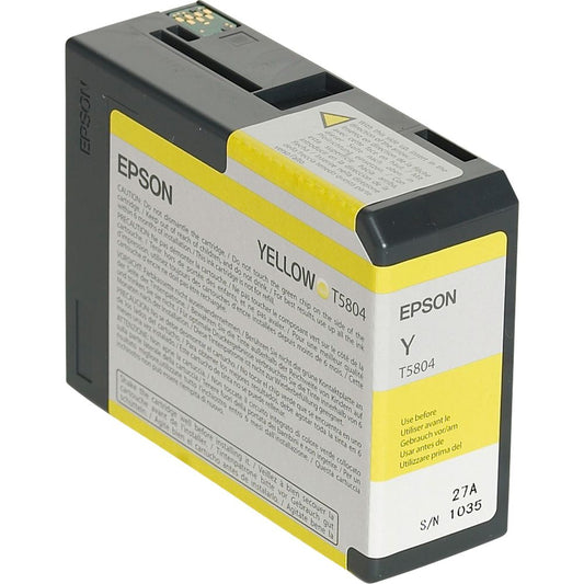 Epson Ink Cartridge Yellow T580 80ml T5804