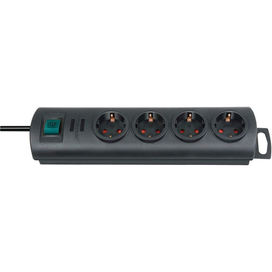 Brennenstuhl PRIMERA-LINE 4 Φορητό Μαύρο 1.5m