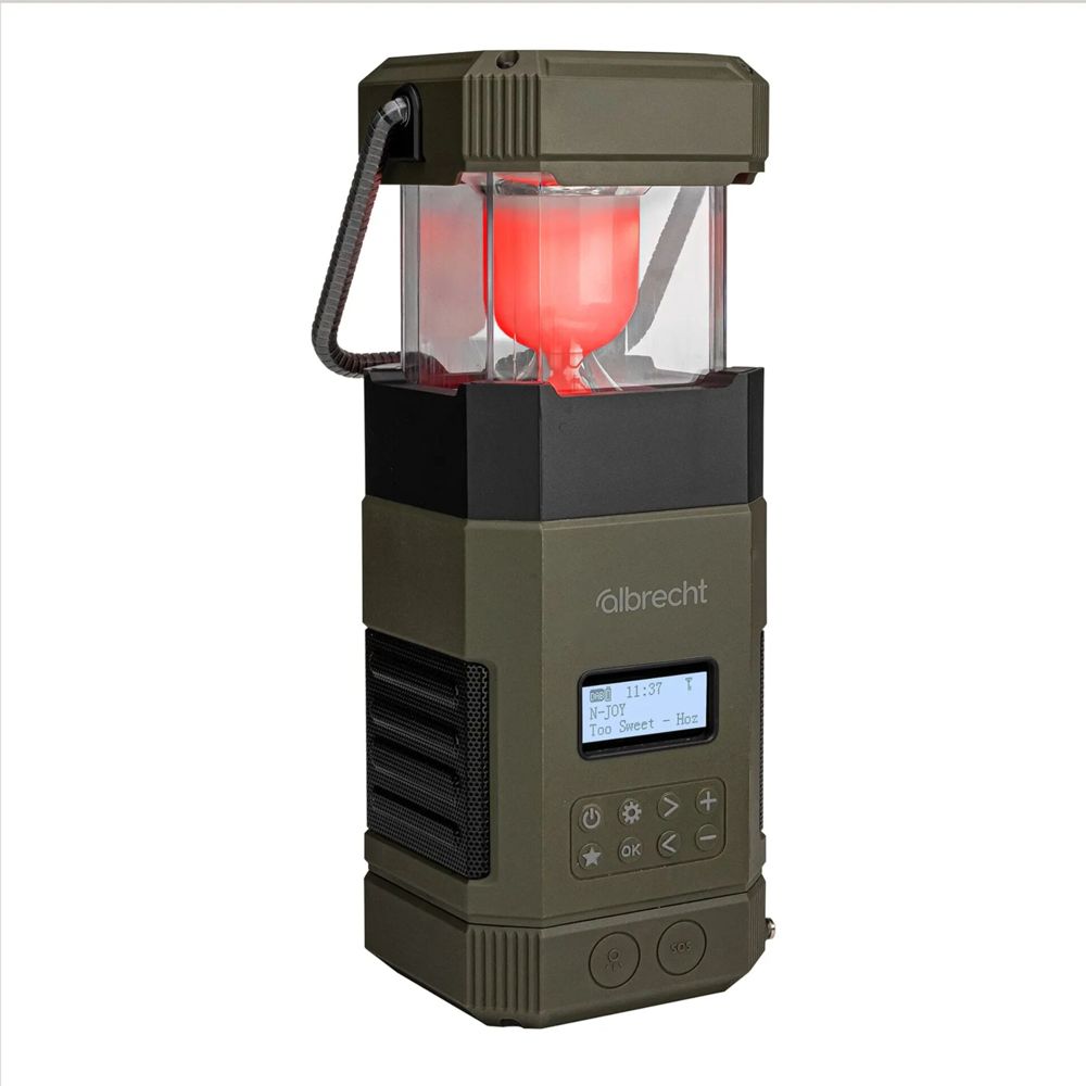Albrecht DR 114 DAB+ Ράδιο Εξωτερικού Χώρου με Λάμπα Κάμπινγκ