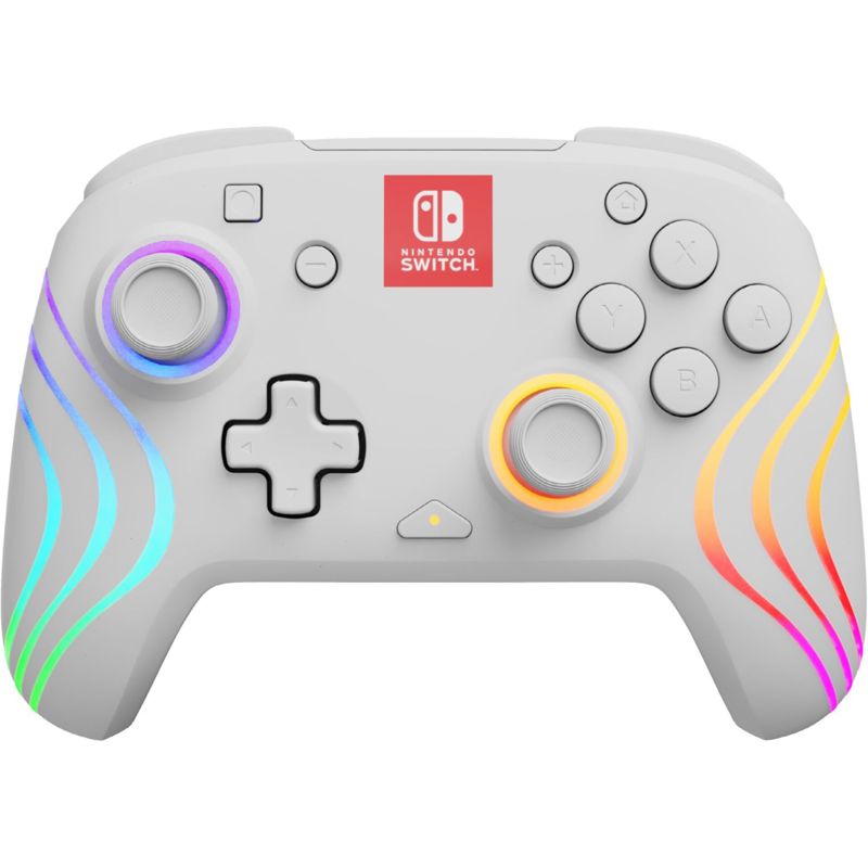 PDP Afterglow Wave Wireless Controller for Nintendo Switch - White