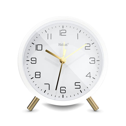 Mebus 56973 WeiÃ Quarzwecker - Κλασικός Ξυπνητήρι