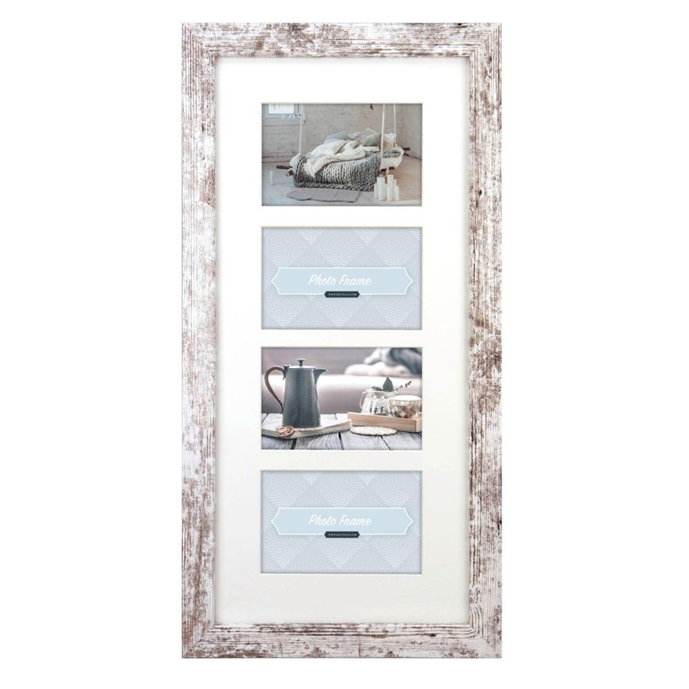 ZEP Nelson 6 Ξύλινο Πλαίσιο 4Q Λευκό/Καφέ V24106