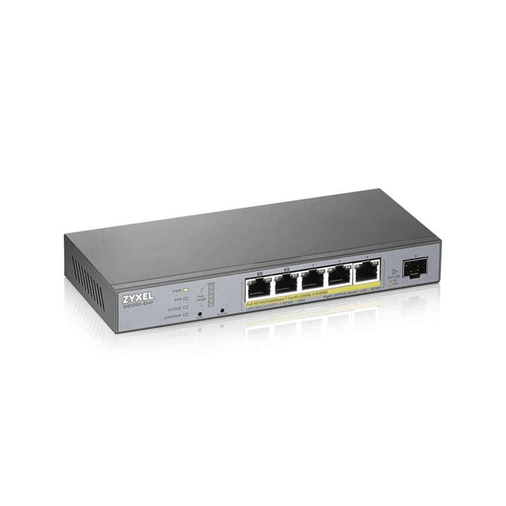 Zyxel GS1350-6HP 6-Port Switch with 1 Year Nebula Pro