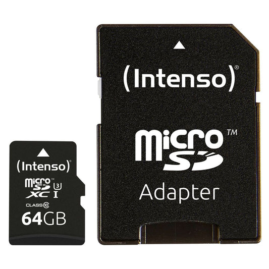 Intenso microSDXC 64GB C10 UHS-I Professional + Αντάπτορας