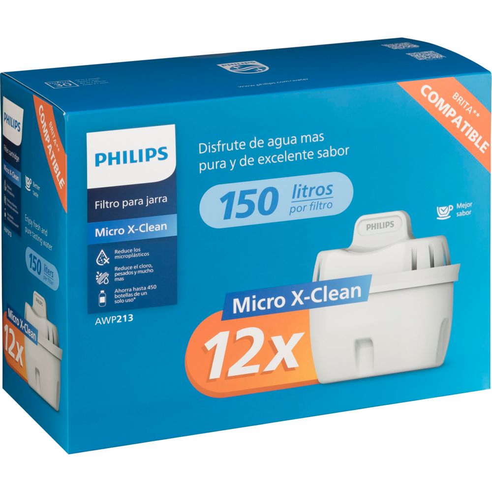 Philips Micro X-clean Wasserfilterkartuschen 12-pack