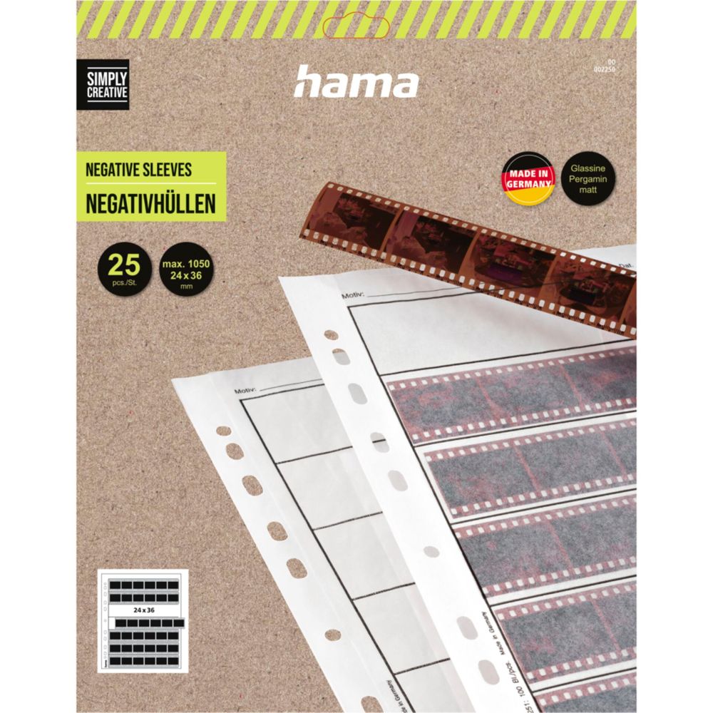Hama Negativhüllen Pergamin Ματ 24x36 25 Τεμάχια