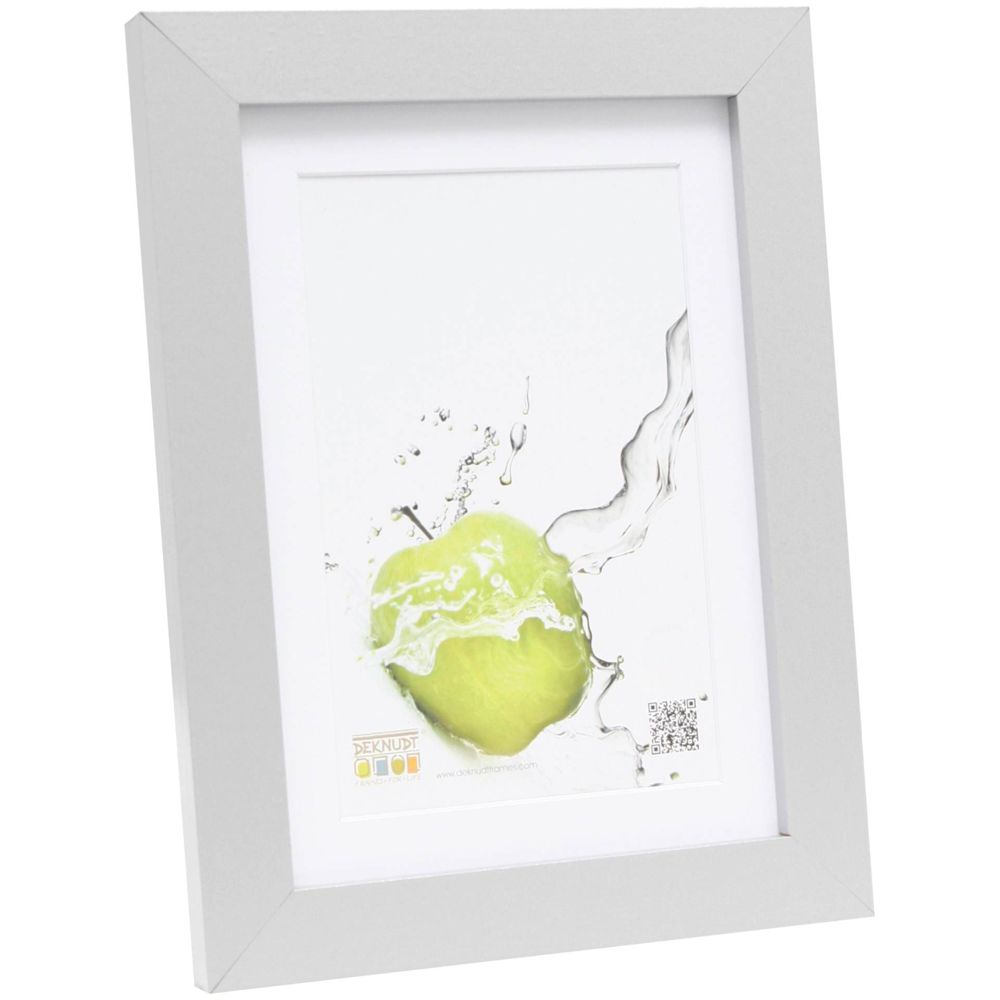 Deknudt S66KD1 P1 Κορνίζα 20x25 Ξύλινη Ασημί με Passepartout