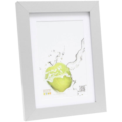 Deknudt S66KD1 P1 Κορνίζα 20x25 Ξύλινη Ασημί με Passepartout