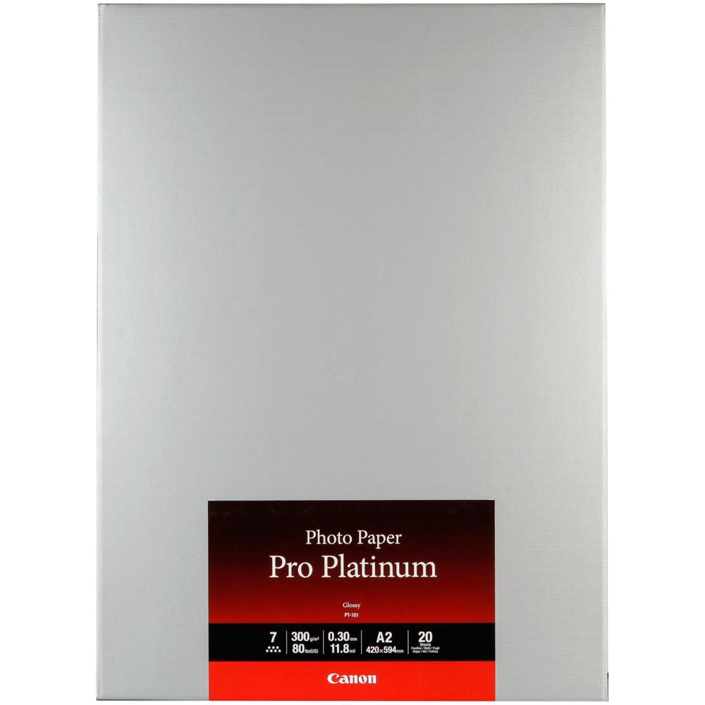 Canon PT-101 A 2, 20 Sheets Photo Paper Pro Platinum 300 g