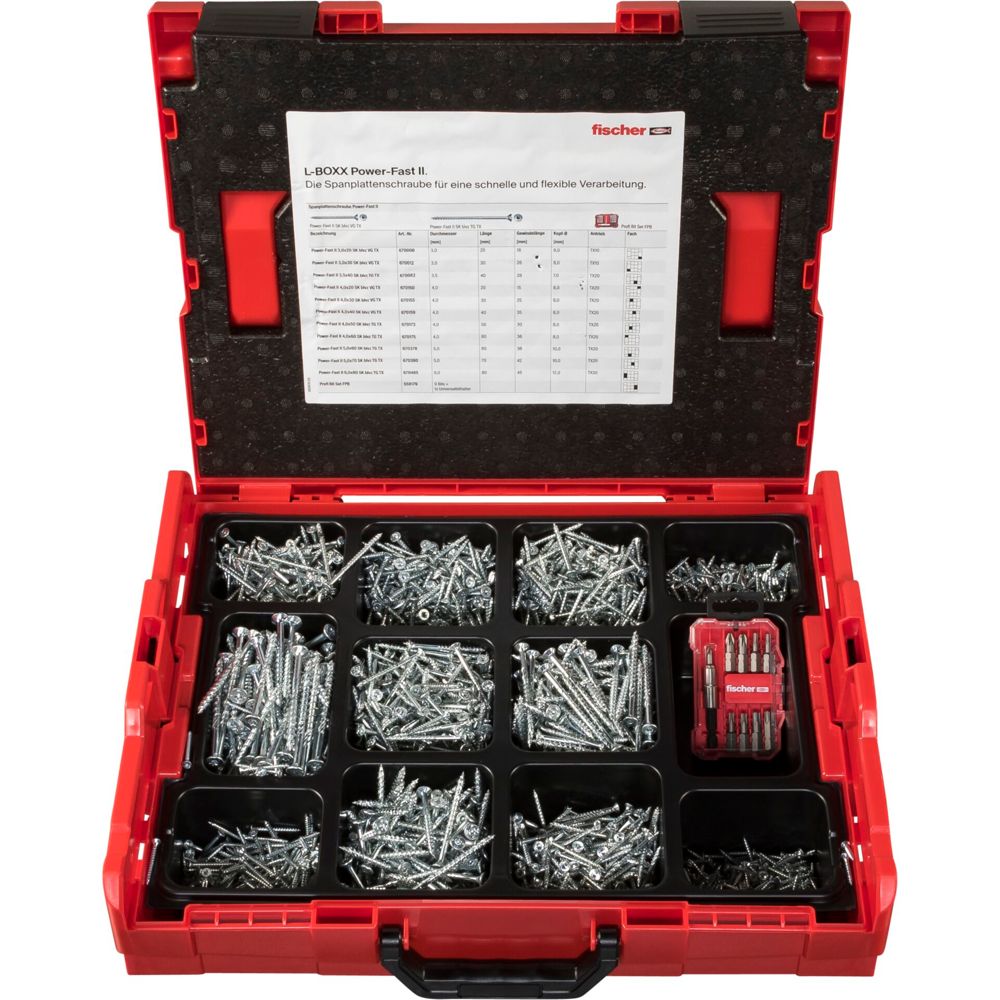 Fischer Power Fast II L-Boxx 102 Σετ Βιδών