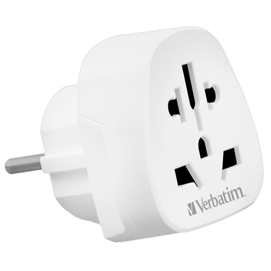 Verbatim World to Europe Travel Adapter Plug WTEU-02 49549